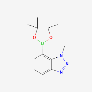 1-methyl-7-(tetramethyl-1,3,2-dioxaborolan-2-yl)-1H-1,2,3-benzotriazole