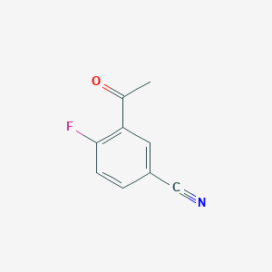 molecular formula C9H6FNO B1359200 3-Acetyl-4-fluorobenzonitrile CAS No. 267875-54-7