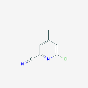 molecular formula C7H5ClN2 B1359202 6-氯-4-甲基吡啶甲腈 CAS No. 209858-74-2