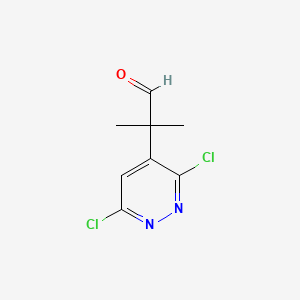 2-(3,6-Dichloropyridazin-4-yl)-2-methylpropanal