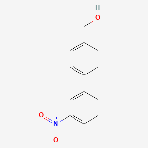 molecular formula C13H11NO3 B1359212 (3'-Nitro[1,1'-biphenyl]-4-yl)methanol CAS No. 880158-11-2