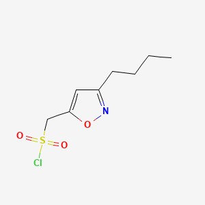 (3-Butyl-1,2-oxazol-5-yl)methanesulfonylchloride