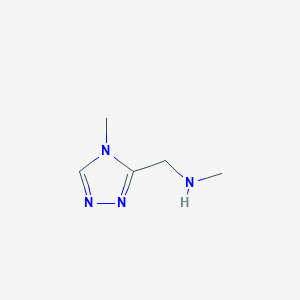 molecular formula C5H10N4 B1359213 N-甲基-1-(4-甲基-4H-1,2,4-三唑-3-基)甲胺 CAS No. 936940-65-7