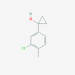 1-(3-Chloro-4-methylphenyl)cyclopropan-1-ol