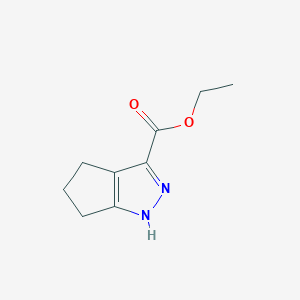 molecular formula C9H12N2O2 B1359220 Ethyl 1,4,5,6-tetrahydrocyclopenta[c]pyrazole-3-carboxylate CAS No. 5932-31-0