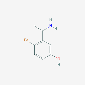 3-(1-Aminoethyl)-4-bromophenol