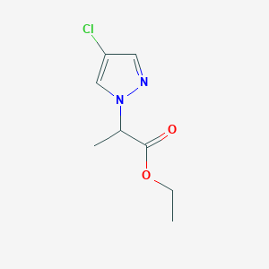 molecular formula C8H11ClN2O2 B1359231 2-(4-氯-1H-吡唑-1-基)丙酸乙酯 CAS No. 51292-38-7