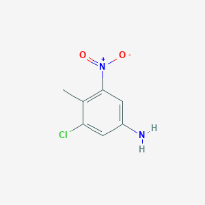 molecular formula C7H7ClN2O2 B1359237 3-氯-4-甲基-5-硝基苯胺 CAS No. 937674-66-3