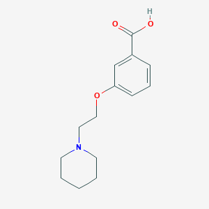 B1359239 3-(2-(Piperidin-1-yl)ethoxy)benzoic acid CAS No. 765270-93-7