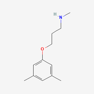 molecular formula C12H19NO B1359240 3-(3,5-二甲基苯氧基)-N-甲基丙胺 CAS No. 915921-52-7