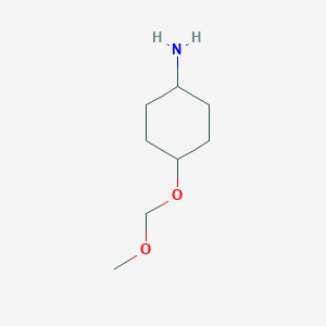 molecular formula C8H17NO2 B1359244 trans-4-Methoxymethoxy-cyclohexylamine 
