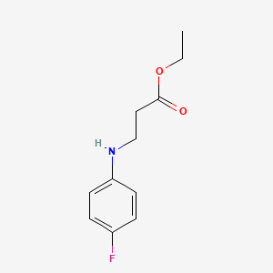 molecular formula C11H14FNO2 B1359252 3-[(4-氟苯基)氨基]丙酸乙酯 CAS No. 887574-32-5