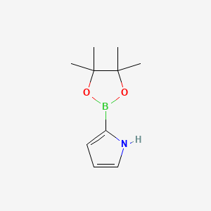 molecular formula C10H16BNO2 B1359255 2-(4,4,5,5-四甲基-1,3,2-二氧杂硼环-2-基)-1H-吡咯 CAS No. 476004-79-2