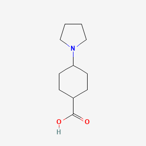 molecular formula C11H19NO2 B1359257 4-(吡咯烷-1-基)环己烷甲酸 CAS No. 1368871-80-0
