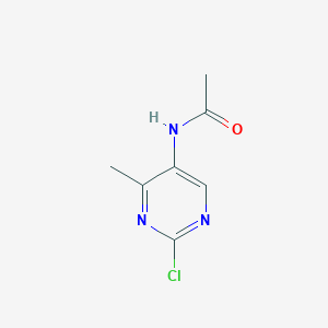 molecular formula C7H8ClN3O B1359262 N-(2-氯-4-甲基嘧啶-5-基)乙酰胺 CAS No. 633328-96-8