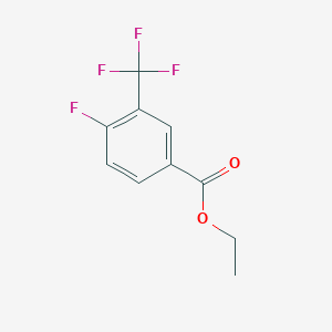 molecular formula C10H8F4O2 B1359265 Ethyl 4-fluoro-3-(trifluoromethyl)benzoate CAS No. 67515-63-3