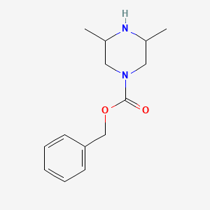 molecular formula C14H20N2O2 B1359266 苯甲酸3,5-二甲基哌嗪-1-甲酯 CAS No. 885278-83-1