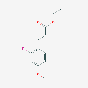molecular formula C12H15FO3 B1359269 3-(2-氟-4-甲氧基苯基)丙酸乙酯 CAS No. 691904-77-5