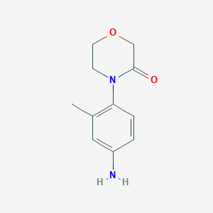 molecular formula C11H14N2O2 B1359280 4-(4-Amino-2-methylphenyl)morpholin-3-one CAS No. 482308-10-1