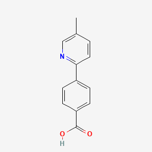 molecular formula C13H11NO2 B1359286 4-(5-甲基吡啶-2-基)苯甲酸 CAS No. 845826-92-8