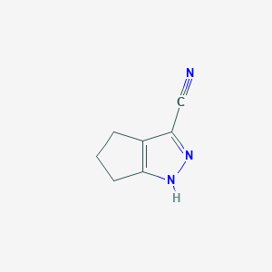 B1359292 1,4,5,6-Tetrahydrocyclopenta[C]pyrazole-3-carbonitrile CAS No. 851776-29-9