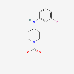 molecular formula C16H23FN2O2 B1359296 叔丁基 4-((3-氟苯基)氨基)哌啶-1-羧酸酯 CAS No. 679409-18-8