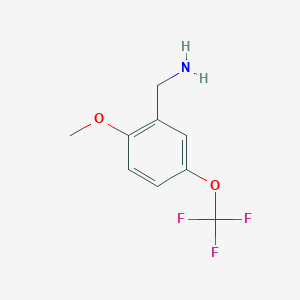 molecular formula C9H10F3NO2 B1359314 2-甲氧基-5-三氟甲氧基苯甲胺 CAS No. 771582-58-2