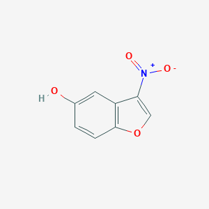 molecular formula C8H5NO4 B135934 3-硝基苯并[b]呋喃-5-醇 CAS No. 126318-27-2