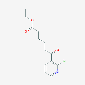 B1359346 Ethyl 6-(2-chloro-3-pyridyl)-6-oxohexanoate CAS No. 890100-57-9