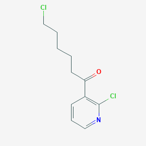 B1359348 2-Chloro-3-(6-chlorohexanoyl)pyridine CAS No. 914203-37-5