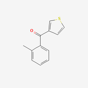 molecular formula C12H10OS B1359352 3-(2-甲基苯甲酰)噻吩 CAS No. 67869-14-1
