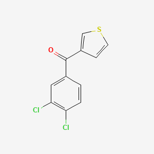 molecular formula C11H6Cl2OS B1359356 3-(3,4-二氯苯甲酰)噻吩 CAS No. 898771-56-7
