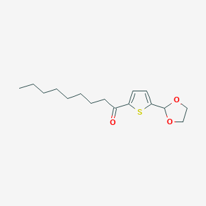 molecular formula C16H24O3S B1359359 5-(1,3-二氧杂环-2-基)-2-噻吩基辛基酮 CAS No. 898771-94-3