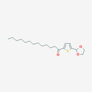 B1359363 5-(1,3-Dioxolan-2-YL)-2-thienyl dodecyl ketone CAS No. 898772-02-6