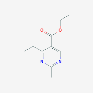 B135937 Ethyl 4-ethyl-2-methylpyrimidine-5-carboxylate CAS No. 127957-88-4