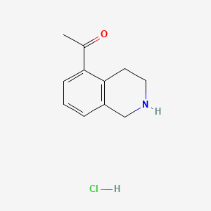 1-(1,2,3,4-Tetrahydroisoquinolin-5-yl)ethan-1-onehydrochloride