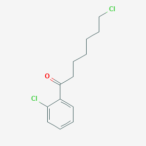 molecular formula C13H16Cl2O B1359407 7-氯-1-(2-氯苯基)-1-氧庚烷 CAS No. 898768-20-2