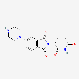 2-(2,6-Dioxopiperidin-3-yl)-5-(piperazin-1-yl)isoindoline-1,3-dione