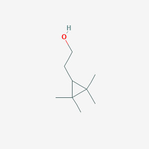 molecular formula C9H18O B13594177 2-(2,2,3,3-Tetramethylcyclopropyl)ethan-1-ol 