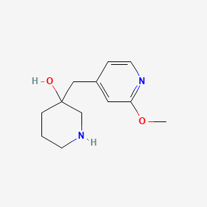 3-[(2-Methoxypyridin-4-yl)methyl]piperidin-3-ol