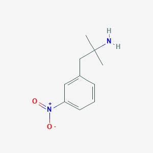 molecular formula C10H14N2O2 B13594207 2-Methyl-1-(3-nitrophenyl)propan-2-amine 