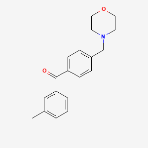 B1359425 3,4-Dimethyl-4'-morpholinomethyl benzophenone CAS No. 898770-14-4