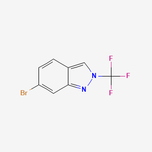 molecular formula C8H4BrF3N2 B13594254 6-bromo-2-(trifluoromethyl)-2H-indazole 