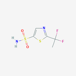 molecular formula C5H6F2N2O2S2 B13594263 2-(1,1-Difluoroethyl)-1,3-thiazole-5-sulfonamide 