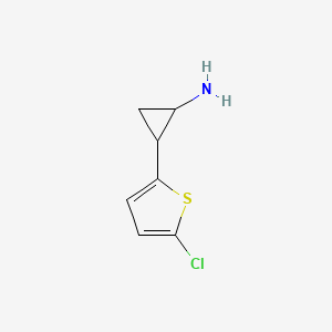 2-(5-Chlorothiophen-2-yl)cyclopropan-1-amine