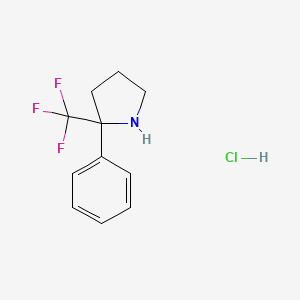 2-Phenyl-2-(trifluoromethyl)pyrrolidinehydrochloride