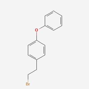 molecular formula C14H13BrO B13594285 1-(2-Bromoethyl)-4-phenoxybenzene 