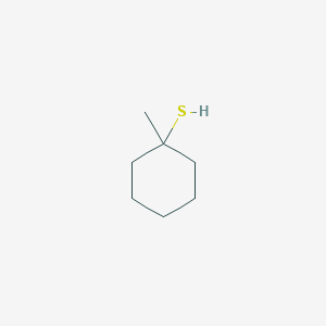 molecular formula C7H14S B13594298 1-Methylcyclohexane-1-thiol 