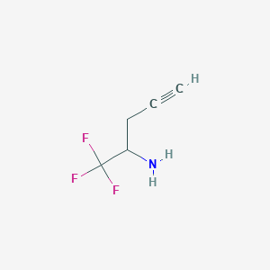 1,1,1-Trifluoropent-4-yn-2-amine