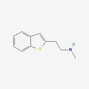 molecular formula C11H13NS B13594334 2-(Benzo[b]thiophen-2-yl)-N-methylethan-1-amine 